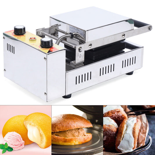 SHZICMY Commerical Electric Ice Cream Brioche Sandwich Panini Press Machine Maker New