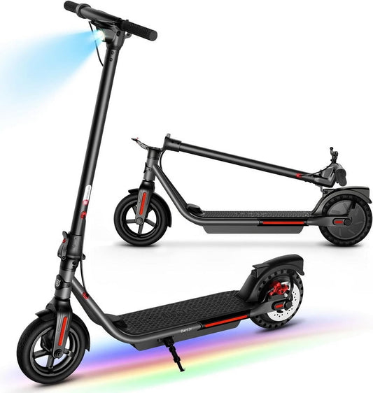 SISIGAD Adults Foldable Kick Scooter, Peak 450W Electric Commuter Scooter, 8.5" Solid Tires, 19Mph Speed, 15 Miles Long Range, B15 Dart Jr