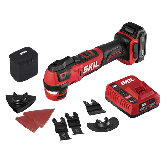 SKIL PWRCore 12™ Brushless 12V Oscillating MultiTool Kit with PWRJump™ Charger