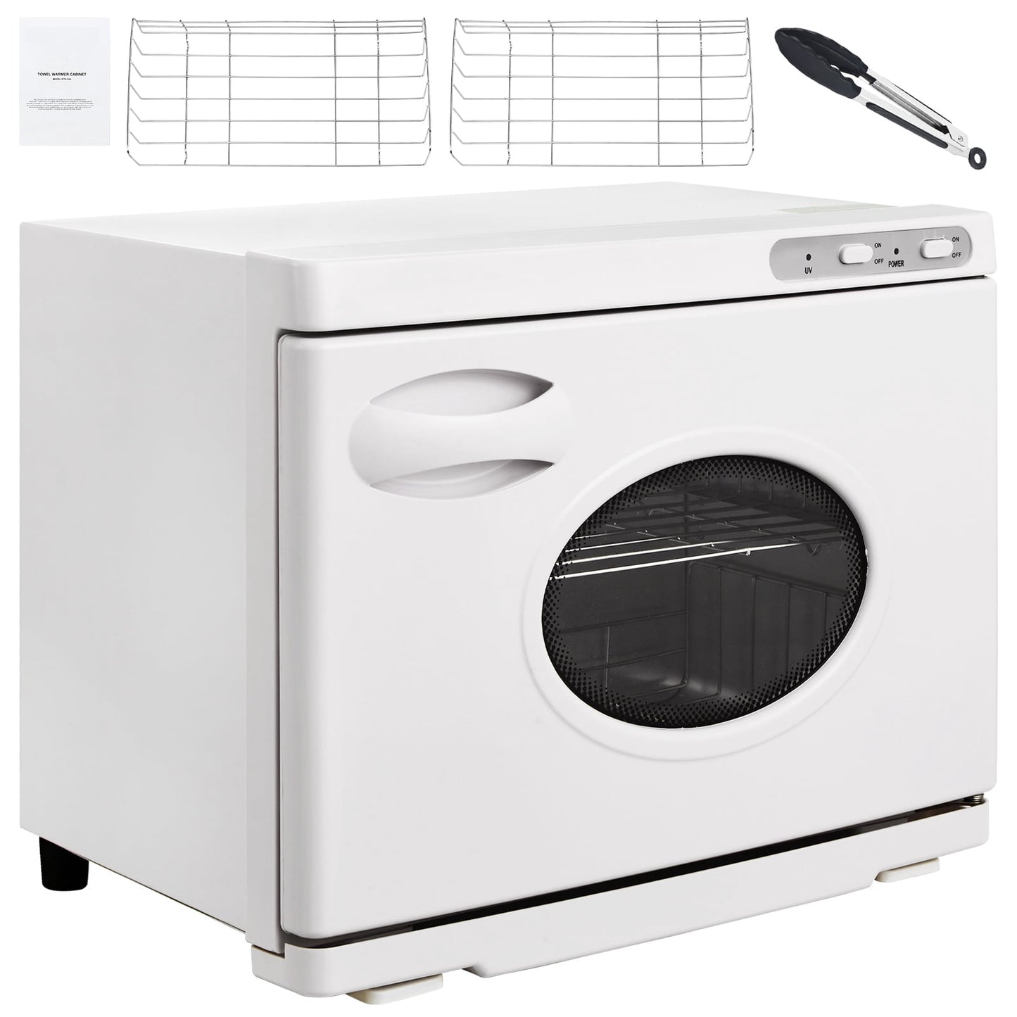 KFFKFF 23L  Towel Warmer Cabinet, Towel Disinfection Cabinet Fits 50-60 Towels, Dual Heating System for Salons, Spas, Massages, and Facials