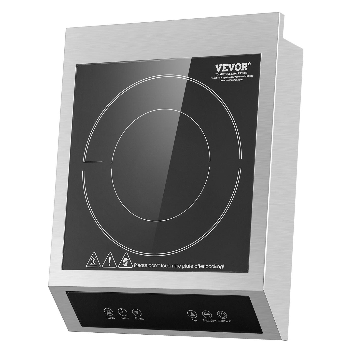 STAWAY 1800W Induction Cooktop - Portable Countertop Burner with 9 Temperature Levels, Smart Timer, Safe Operation - Ideal for Soups, Sauces, Easy to Clean, Perfect for Home & Commercial Use