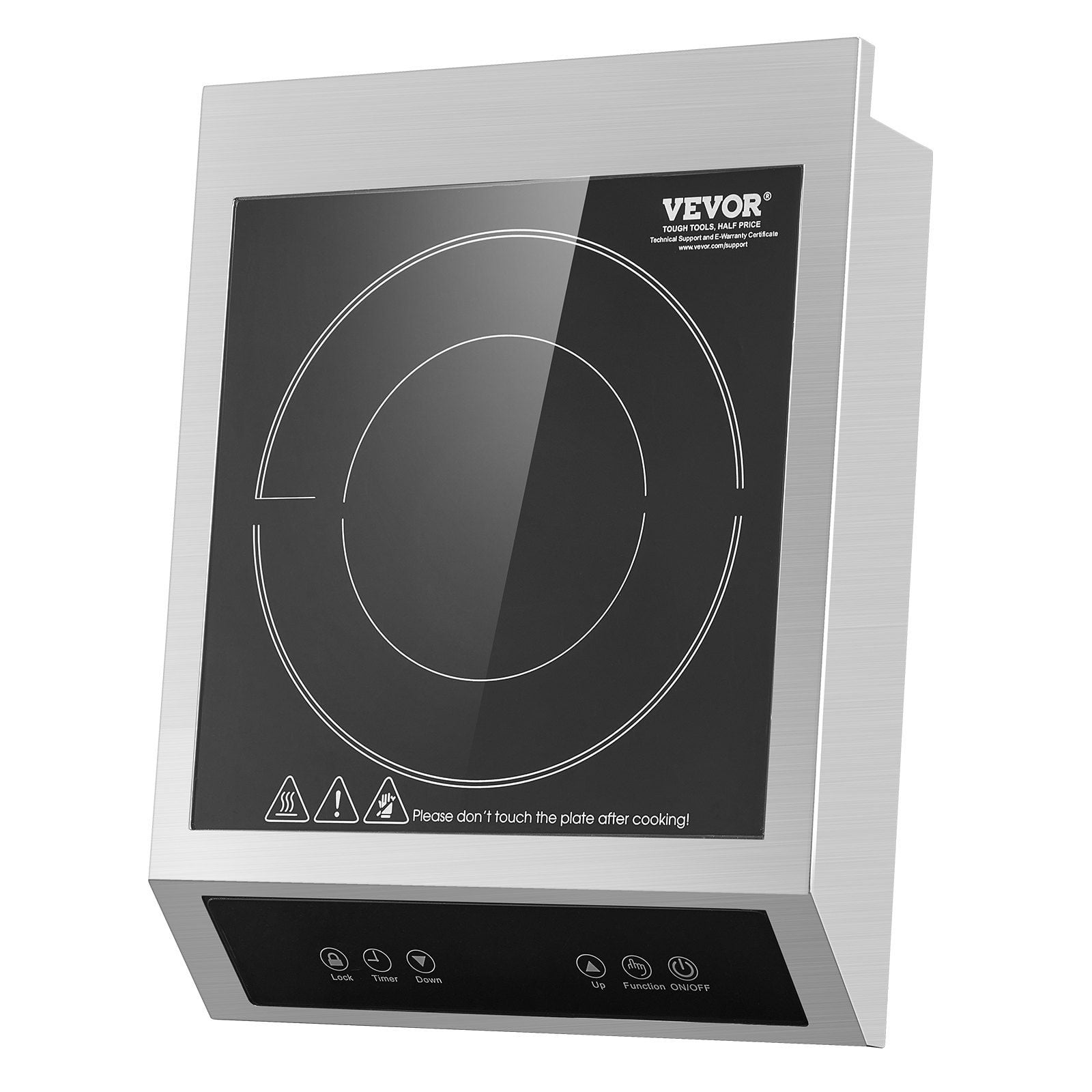 STAWAY 1800W Induction Cooktop - Portable Countertop Burner with 9 Temperature Levels, Smart Timer, Safe Operation - Ideal for Soups, Sauces, Easy to Clean, Perfect for Home & Commercial Use