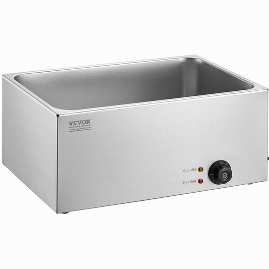 STAWAY Electric Food Warmer - 19Qt Bain Marie with Adjustable Temperature, Dry Burn Protection, Stainless Steel for Restaurants & Parties