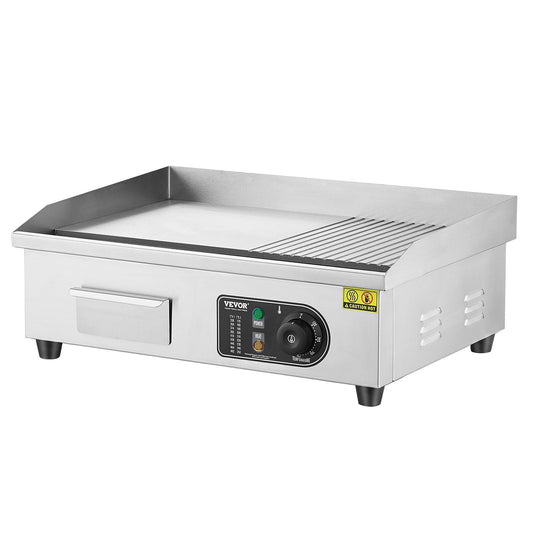 STAWAY Electric Griddle - 1600W Countertop Grill with Adjustable Temperature, Stainless Steel Cooking Surface, Perfect for Pancakes, Bacon, Burgers & More!