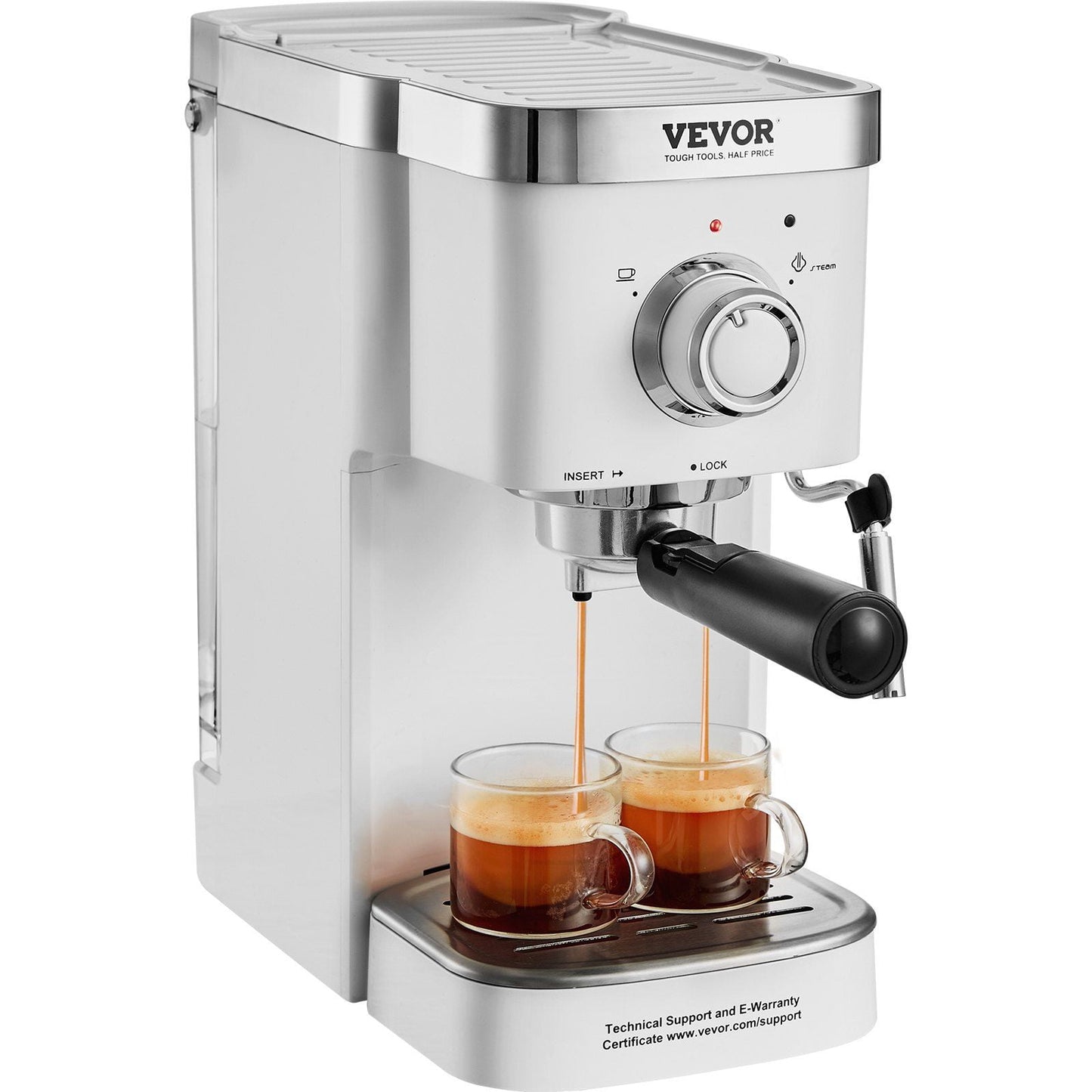 STAWAY Espresso Coffee Machine 15-Bar with Milk Frother - Professional Cappuccino & Latte Maker, High-Power Boiler, NTC Control, Removable Water Tank for Home Baristas