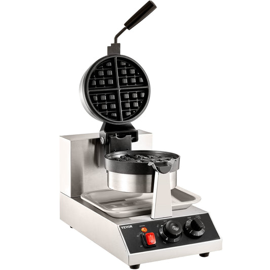 STAWAY Waffle Maker - 1300W Rotatable Non-Stick Iron for Thick Waffles - Adjustable Temp 122-572°F - Ideal for Home & Restaurants