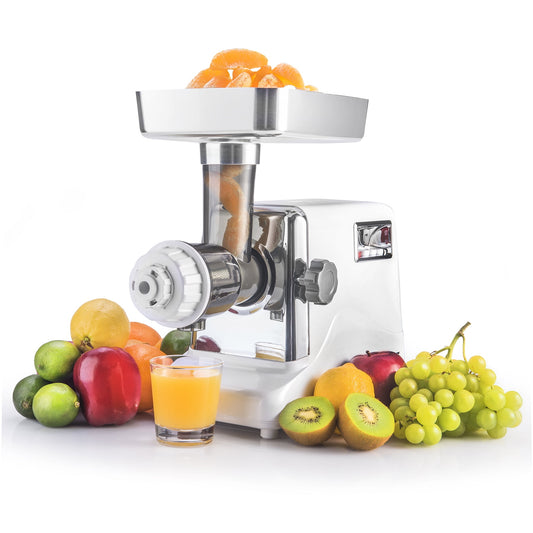 STX Intl Turboforce 3000 Powerful 3 Speed Electric Meat Grinder & Sausage Stuffer w/ Juicer, Foot Pedal & More