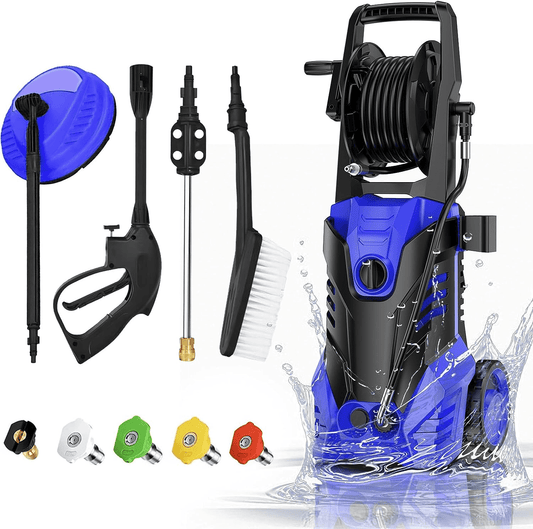 YouYeap 3000 PSI Electric Pressure Washer 2.0 GPM for Household, Great for Cars, Patios, Siding, Driveways