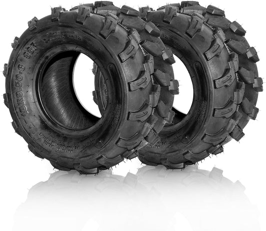 SUNROAD Set of 2 18X9.5-8 Quad UTV Go Kart Tires ATV Tires 4PR Tubeless Directional Tread 18X9.5x8 4Ply Tire