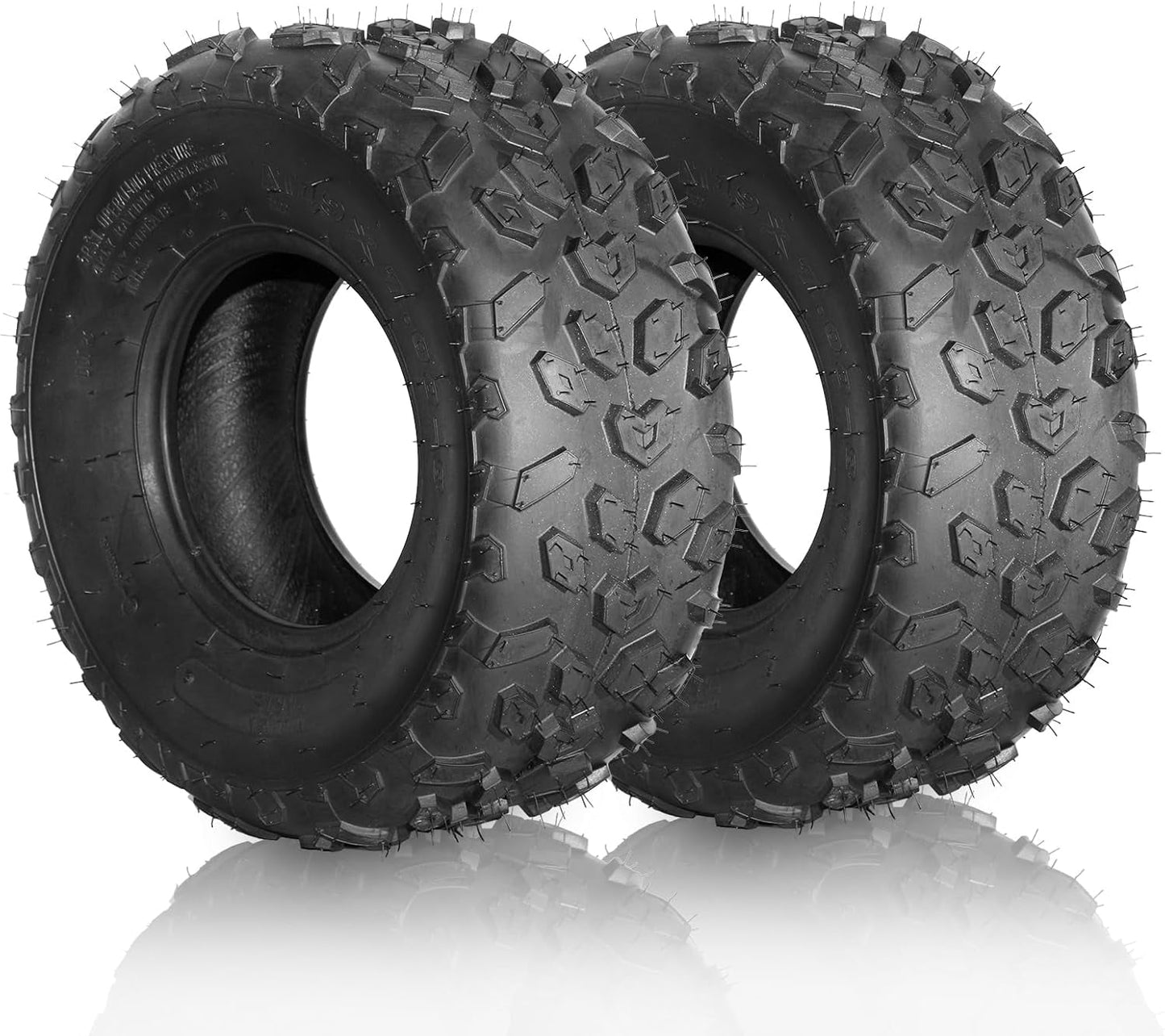 SUNROAD Set of 2 ATV UTV Tires 19x7-8 Sport All Terrain Tires19x7x8 19x7x8 Tubeless Tires 4PR