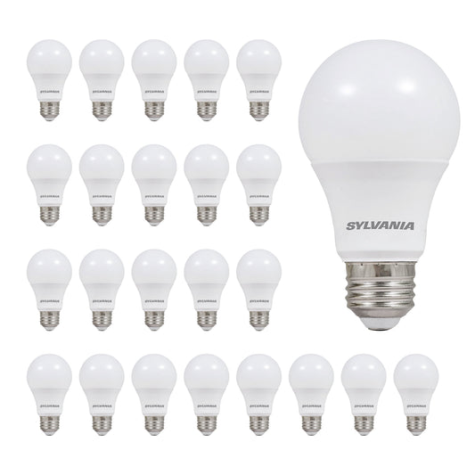Sylvania Everyday LED Light Bulbs, A19 60-Watt, E26, Daylight, 24 pack - Value Pack