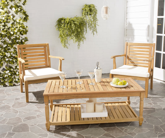 Safavieh Oakley Outdoor Patio Rectangular Coffee Table - Natural