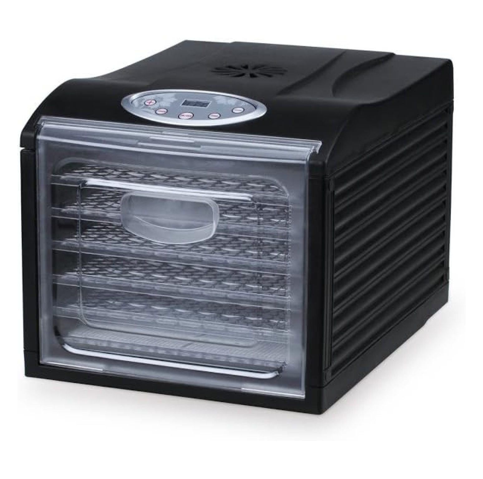 Samson Silent Dehydrator 6-Tray with with Digital Timer and Temperature Control for Fruit, Vegetables, Jerky, , Dog Treats, Fruit Leathers and More