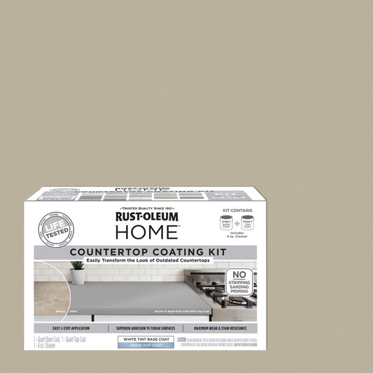 Sandstone, Rust-Oleum HOME Countertop Satin Coating Kit-38496216T, Quart