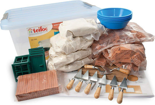 School Brick Construction Set, 320 Building Blocks, Erector Set and STEM Building Toy
