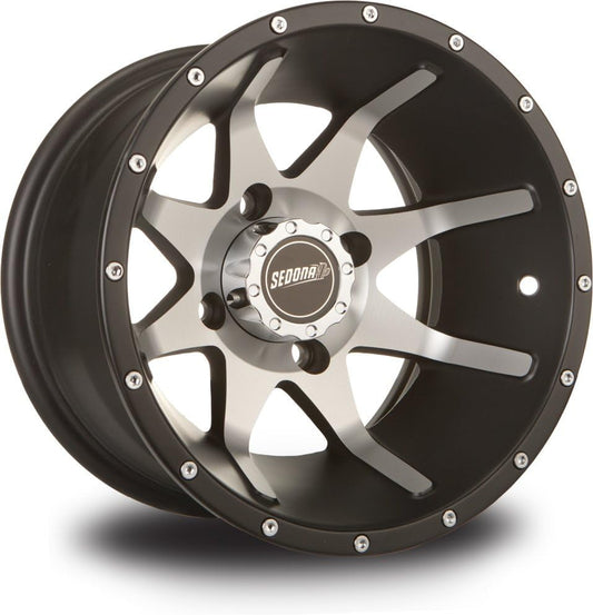 Sedona A7647037-T-52S Storm Wheel 14X7 4/137 5+2 (+10Mm) Blk/Machined