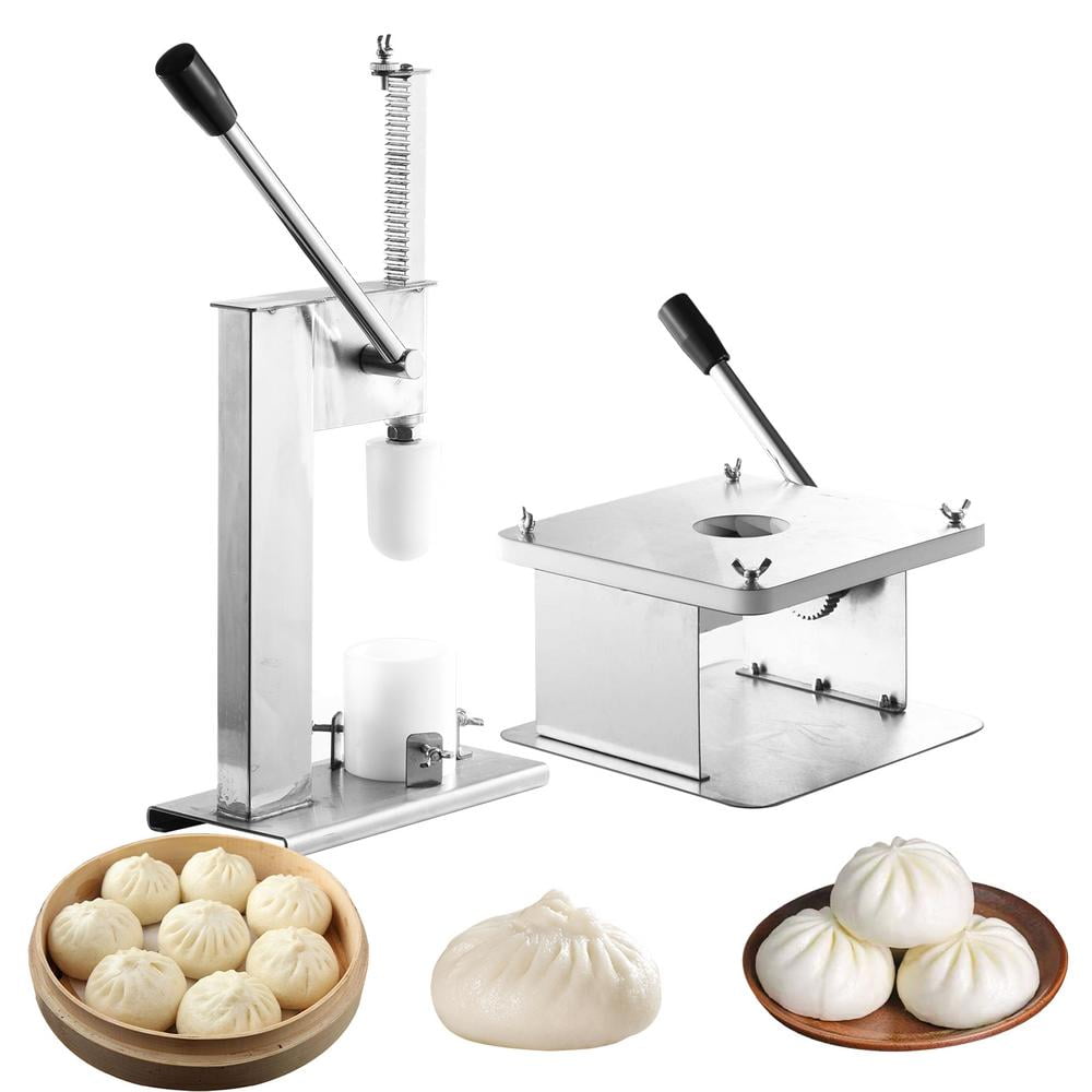 Semi-Automatic Baozi Maker Machine with Bun Making Mold, Commercial & Home Use Kitchen Tool for Cafeteria, Restaurant & Cooking