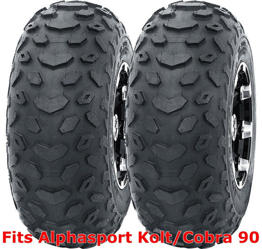 Set 2 WANDA ATV tires 19x7-8 19x7x8 Alphasport Kolt/Cobra 90 front P330