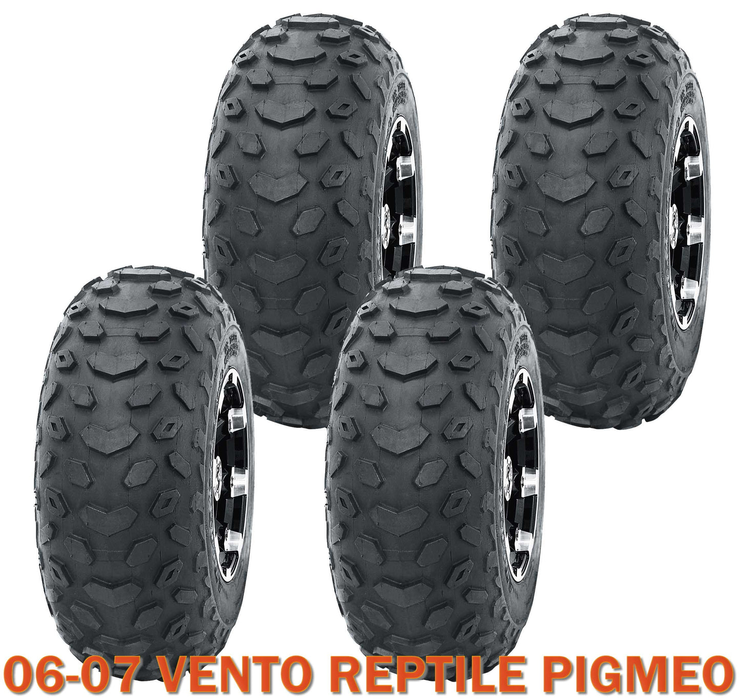 Set 4 WANDA Go Kart Tires 145/70-6 145x70x6 fit for 06-07 VENTO REPTILE PIGMEO