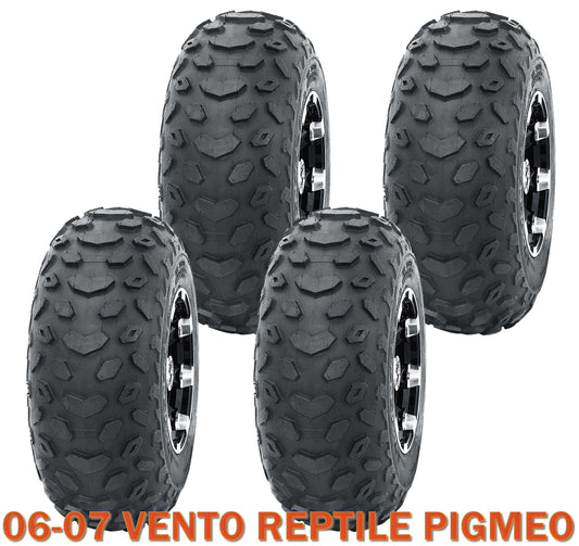 Set 4 WANDA Go Kart Tires 145/70-6 145x70x6 fit for 06-07 VENTO REPTILE PIGMEO