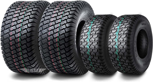 Set 4 WANDA Lawn Mower Turf Tires 13x5-6 Front & 18x8.5-8 Rear /4PR -13106/13028