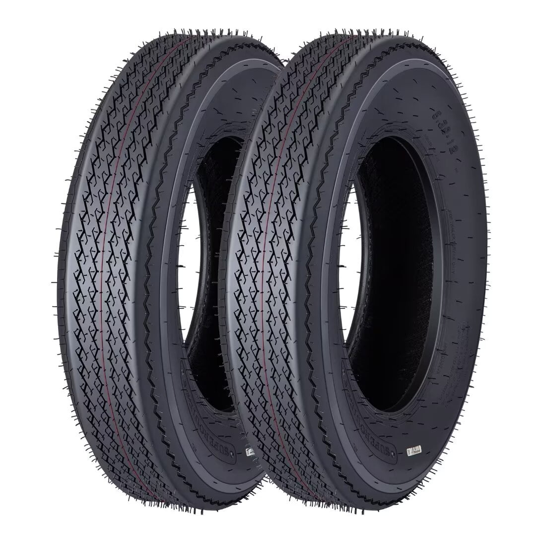 (Set of 2)5.3-12 530-12 5.30-12 Trailer Tires, Load Range C, 6PR