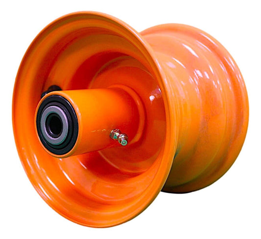 Set of 2 6x4.5 Cats Eye Gold Wheels | Compatible with Scag | Orange