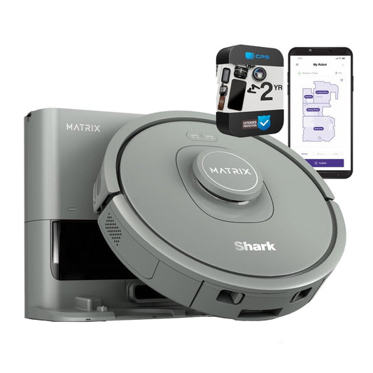Restored Shark RV2300S Matrix Self-Empty Robot Vacuum Bundle with 2 YR CPS Enhanced Protection Pack (Refurbished)