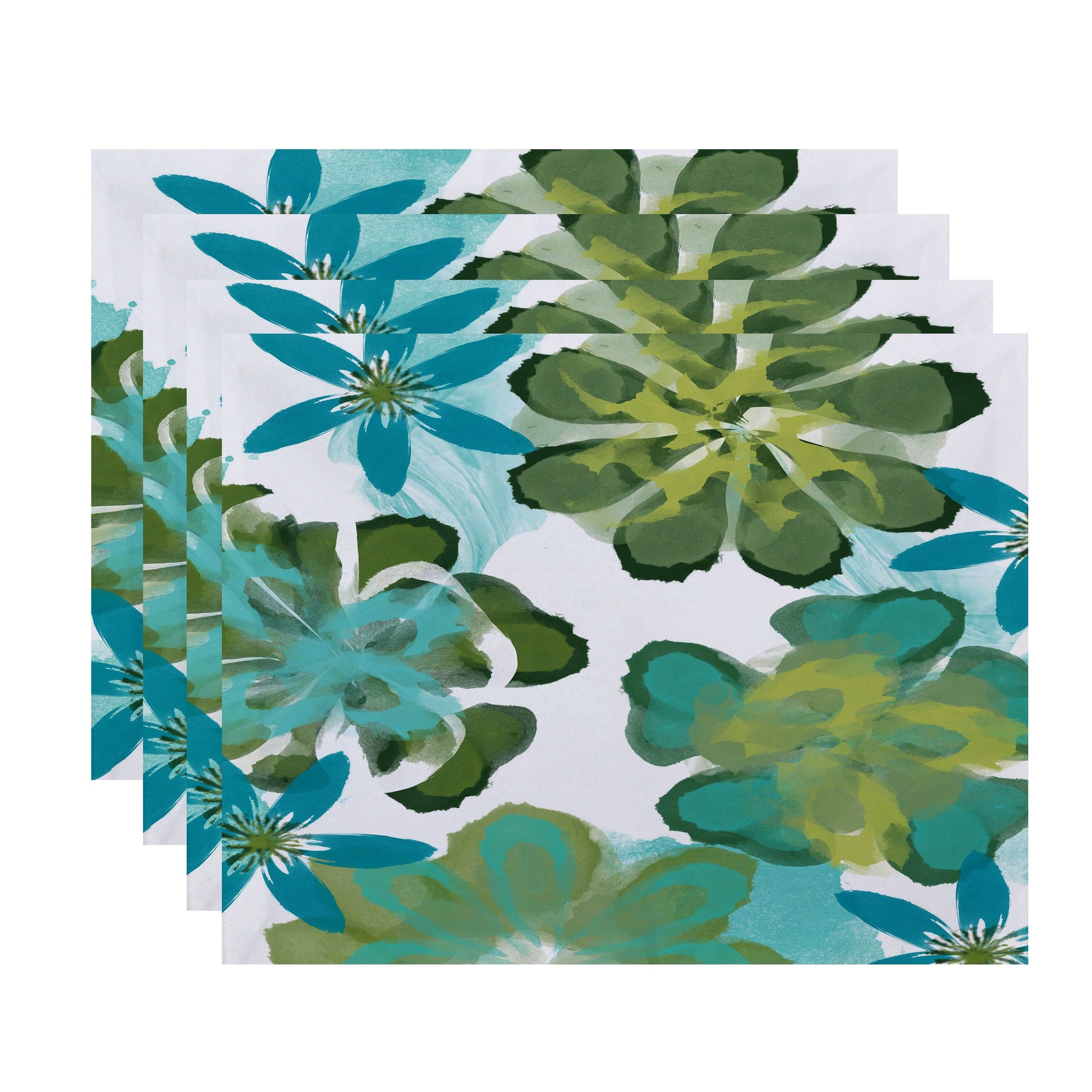 Simply Daisy 18" x 14" Ani Floral Print Placemat (Set of 4)