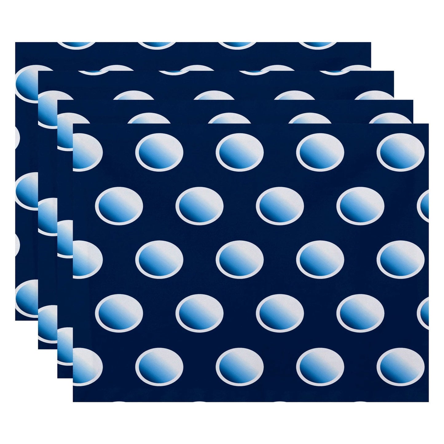 Simply Daisy 18" x 14" Dip Dye Dots Geometric Print Placemat