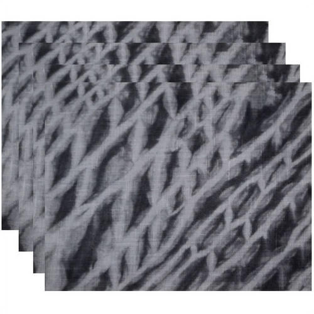 Simply Daisy 18" x 14" Shibori Stripe Geometric Print Placemat