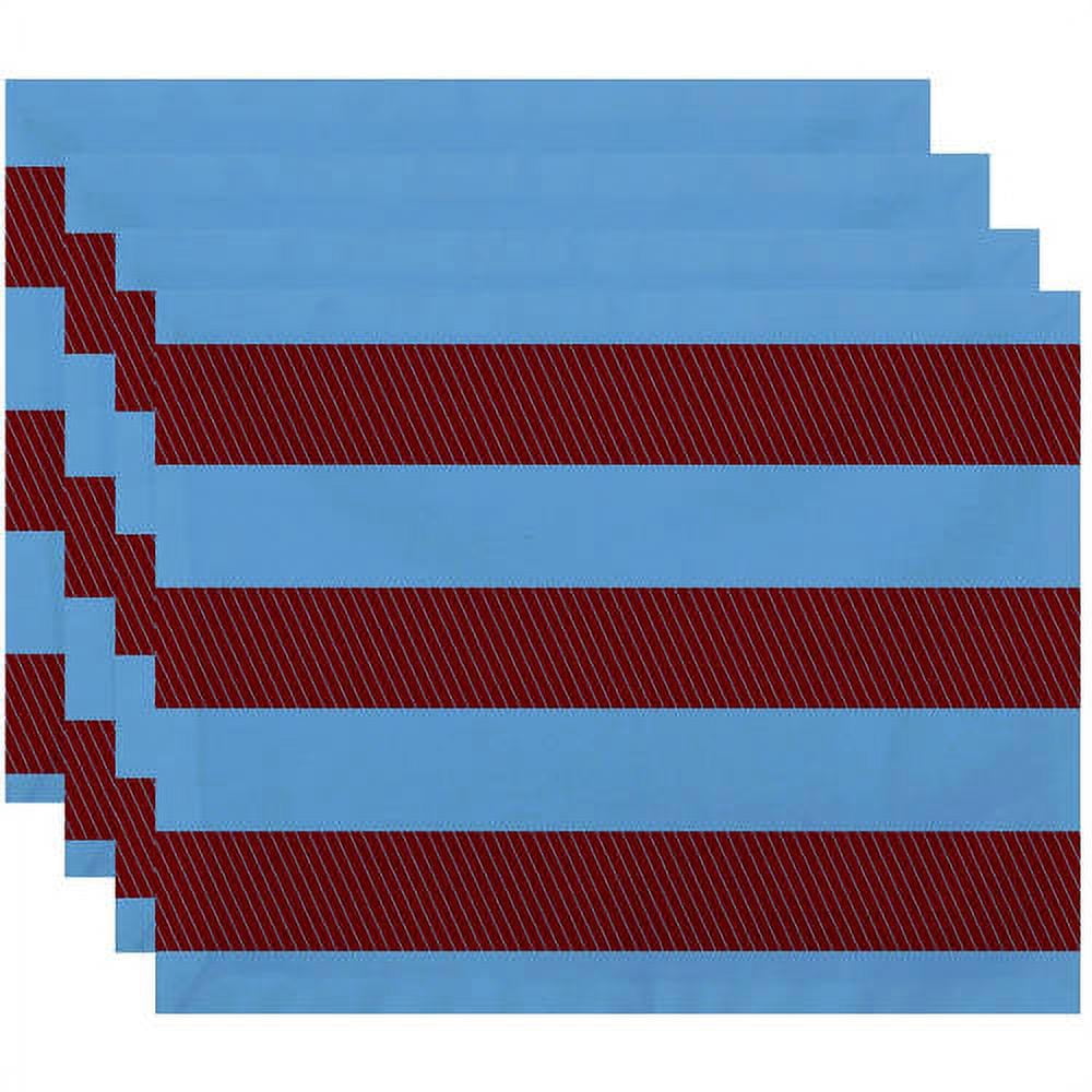 Simply Daisy 18" x 14" Windward Stripes Print Placemat