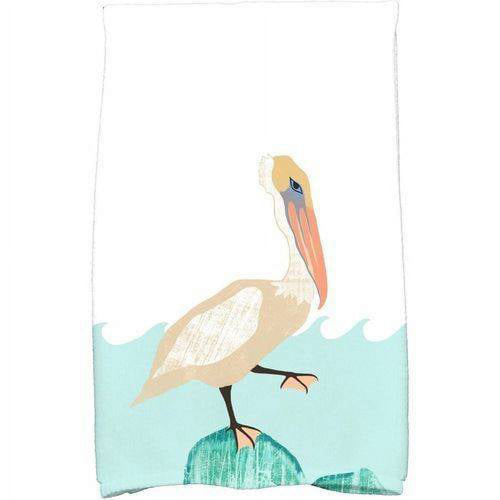 Simply Daisy 18" x 30" Bird Wave Animal Print Kitchen Towel