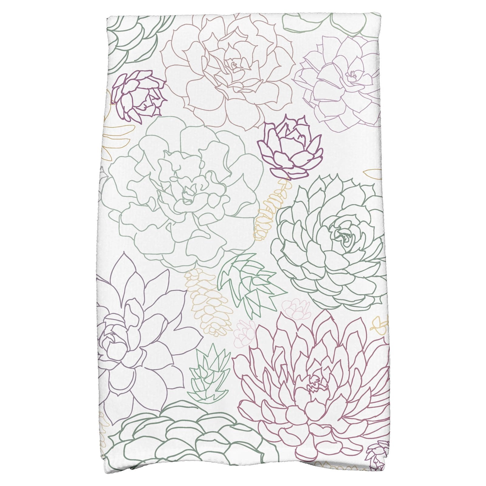 Simply Daisy 18" x 30" Opal Floral Print Hand Towels
