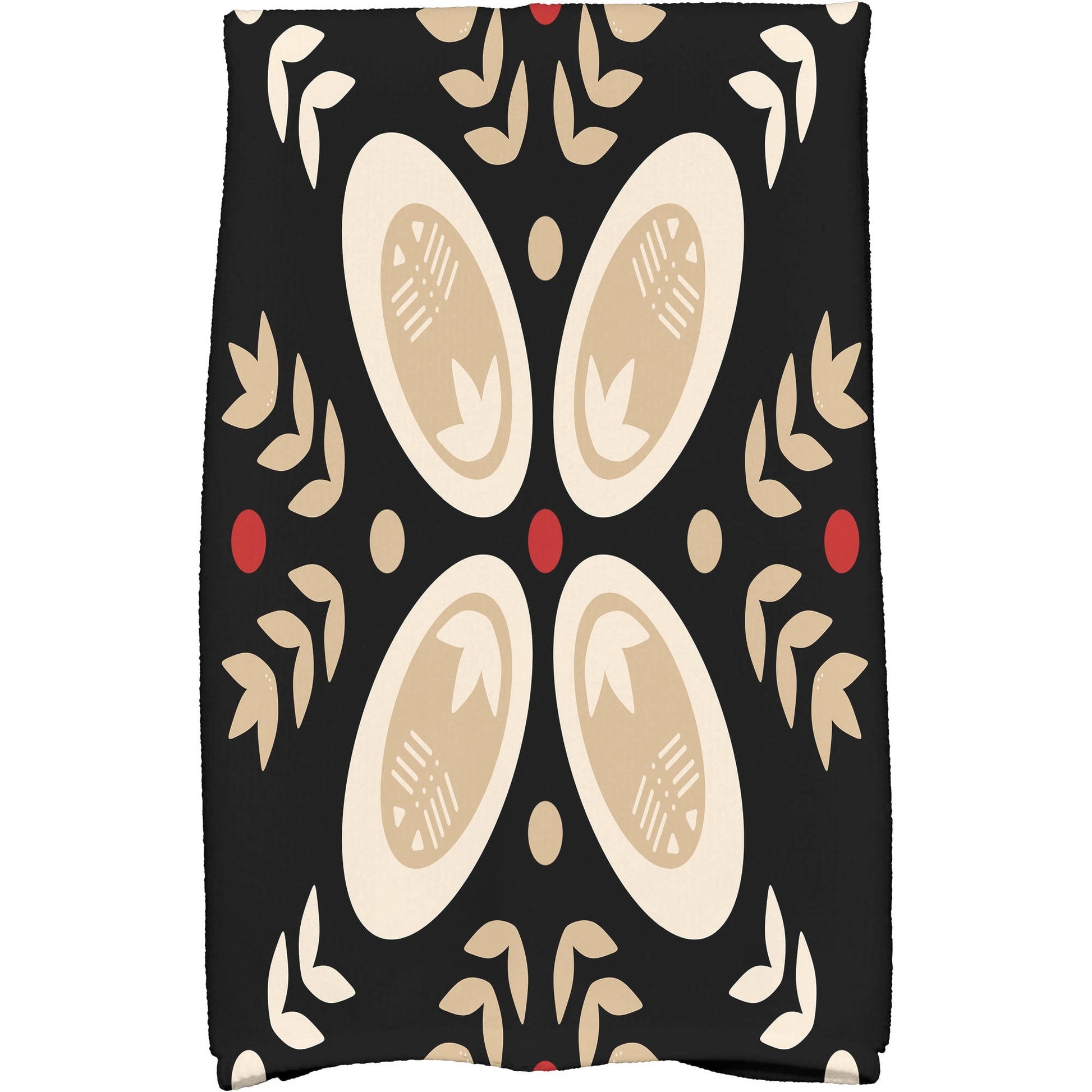 Simply Daisy 18" x 30" Tradition Holiday Geometric Print Kitchen Towel