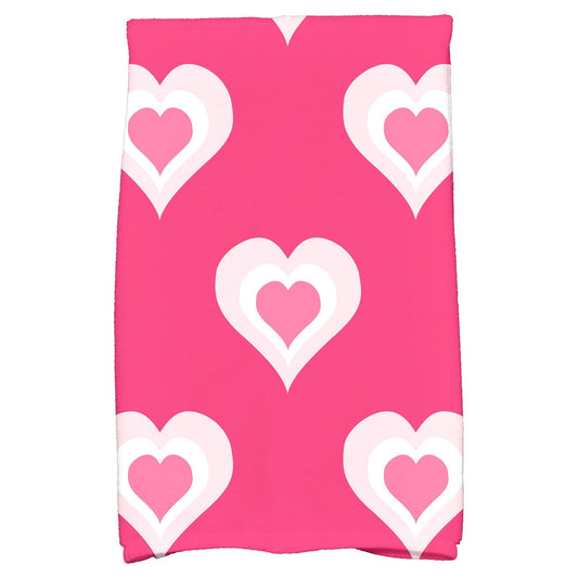 Simply Daisy 18" x 30" Valentine Print Hand Towel