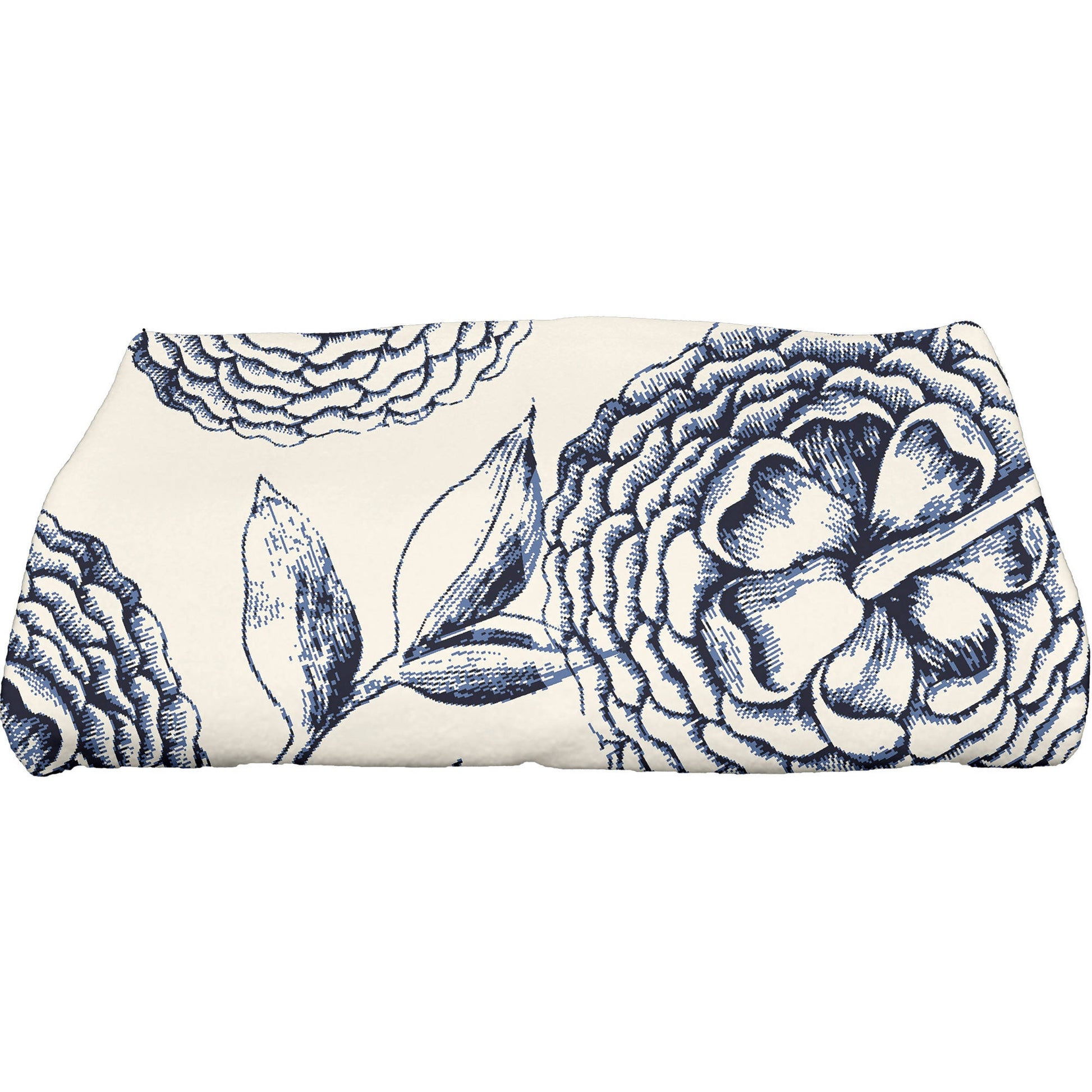 Simply Daisy 28" x 58" Antique Flowers Floral Print Bath Towel