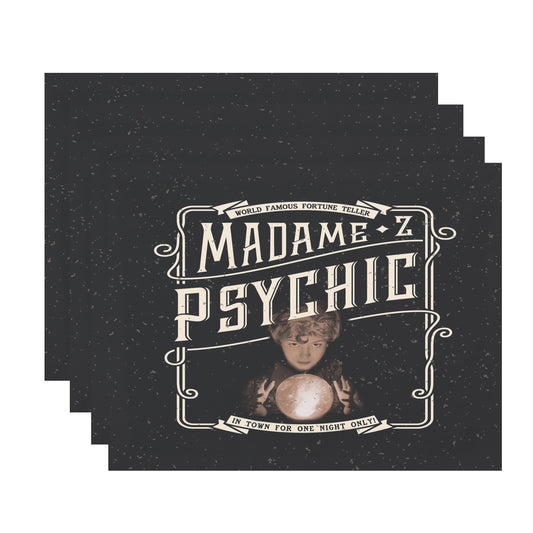 Simply Daisy Madame Psychic 18x14 Inch Cream Halloween Print Placemat (Set of 4)