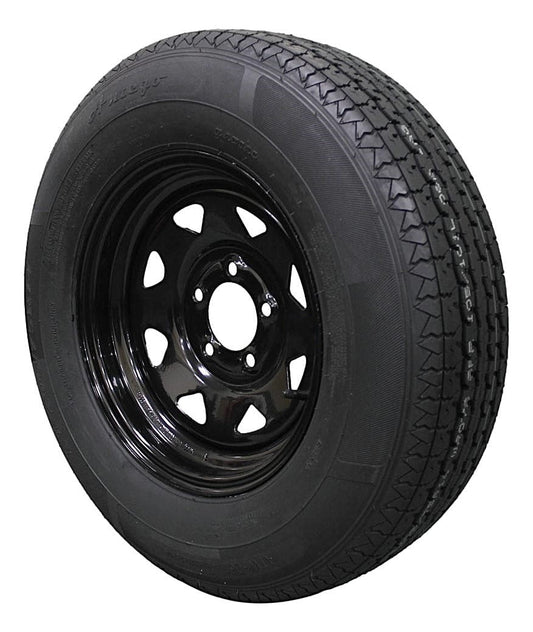 (Single Assembly) Antego Tire and Wheel 205/75R14 Trailer Tire – Reinforced 8-Ply-Ply Design, 14.0-Inch Rim – Built for Long-Distance Hauling & Stability | A140554020096108ST20575R14