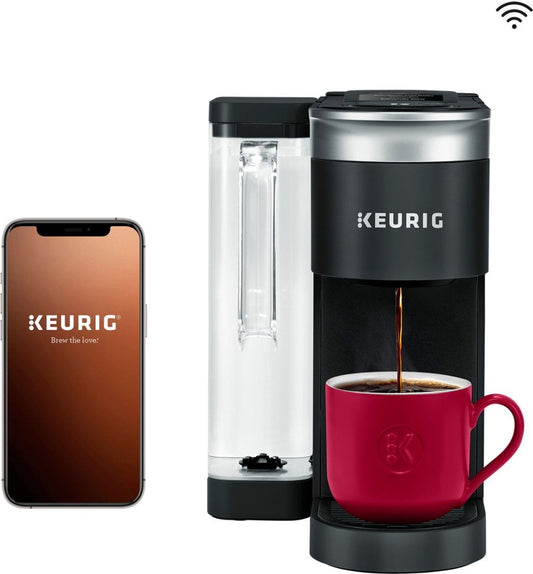 Single Serve Coffee Maker with WiFi Compatibility - Black