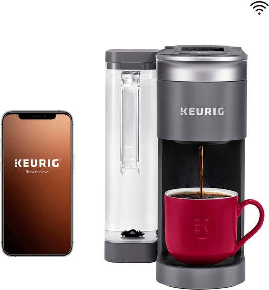 Single Serve Coffee Maker with WiFi Compatibility - Gray