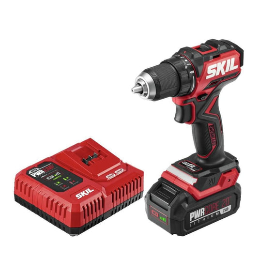 Skil DL6293B-10 20V PWRCORE 20 Brushless Compact Lithium-Ion 1/2 in. Cordless Drill Driver Kit (2 Ah)