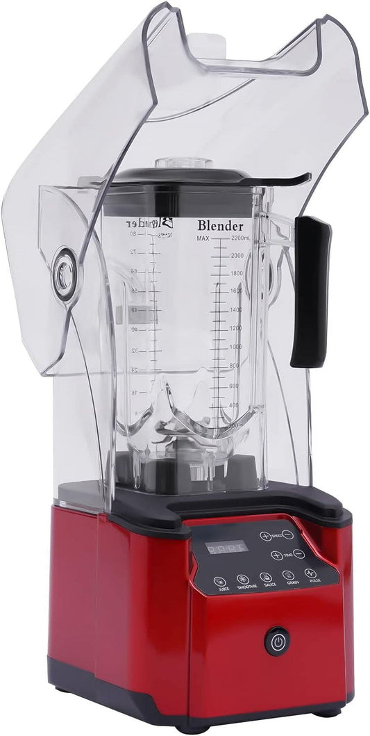 Smoothie Machine,74.4oz Ice Blender,Soundproof Frozen Blending,Commercial Food Processing Blender,110V Shake Blender with Smart Touch Screen (Smart Touch Screen)