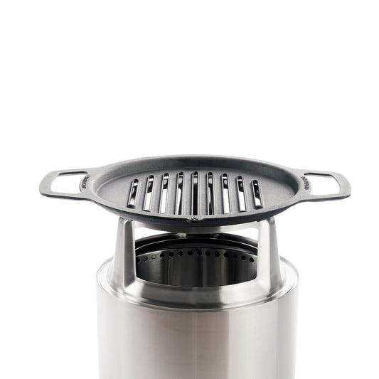 Solo Stove Ranger Grill Cooking Bundle, Cast Iron Grate, Fire Pit Grill + Hub for Elevation