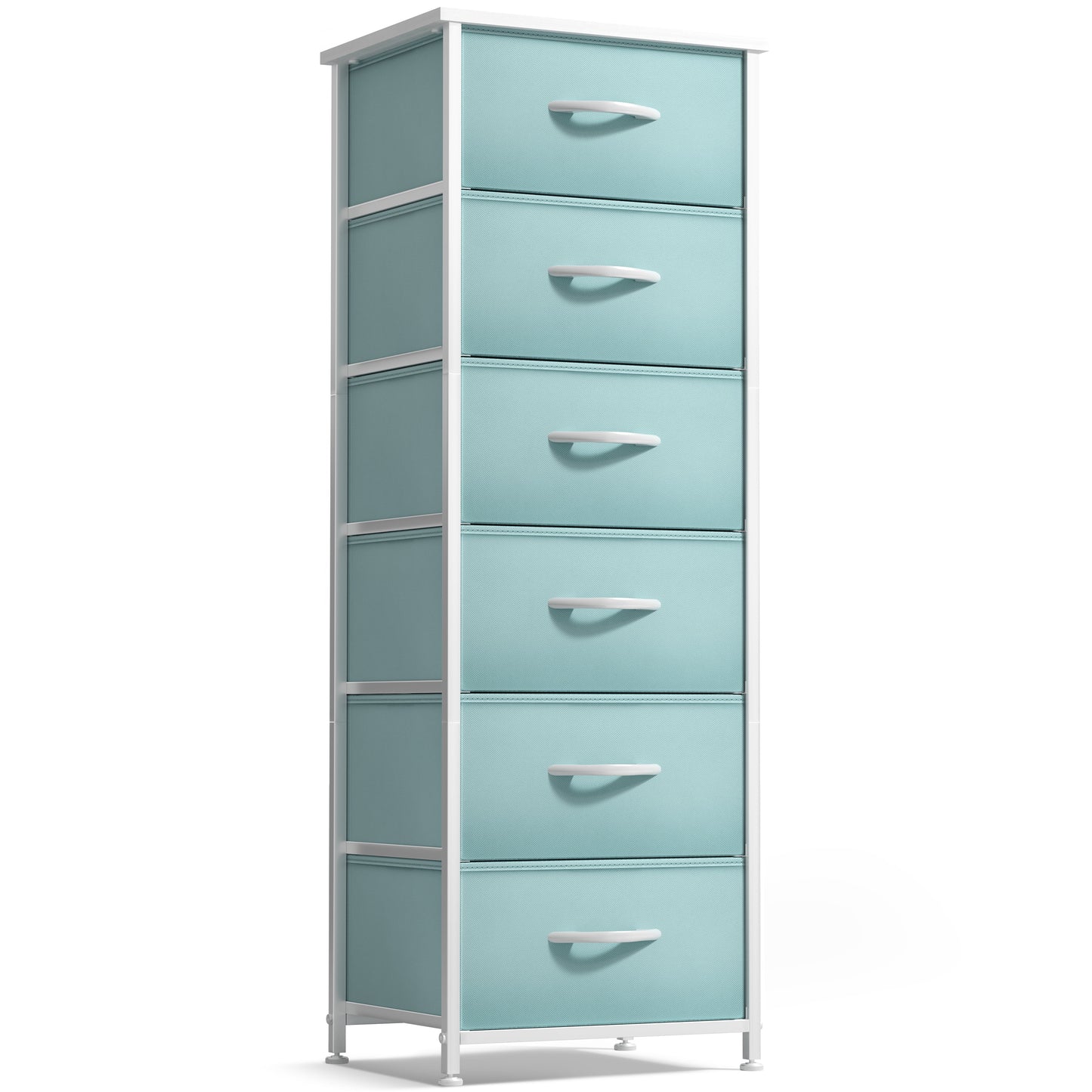 Sorbus 6-Drawer Fabric Dresser, Kids Bedroom Storage Tower, Rainbow Sparkle