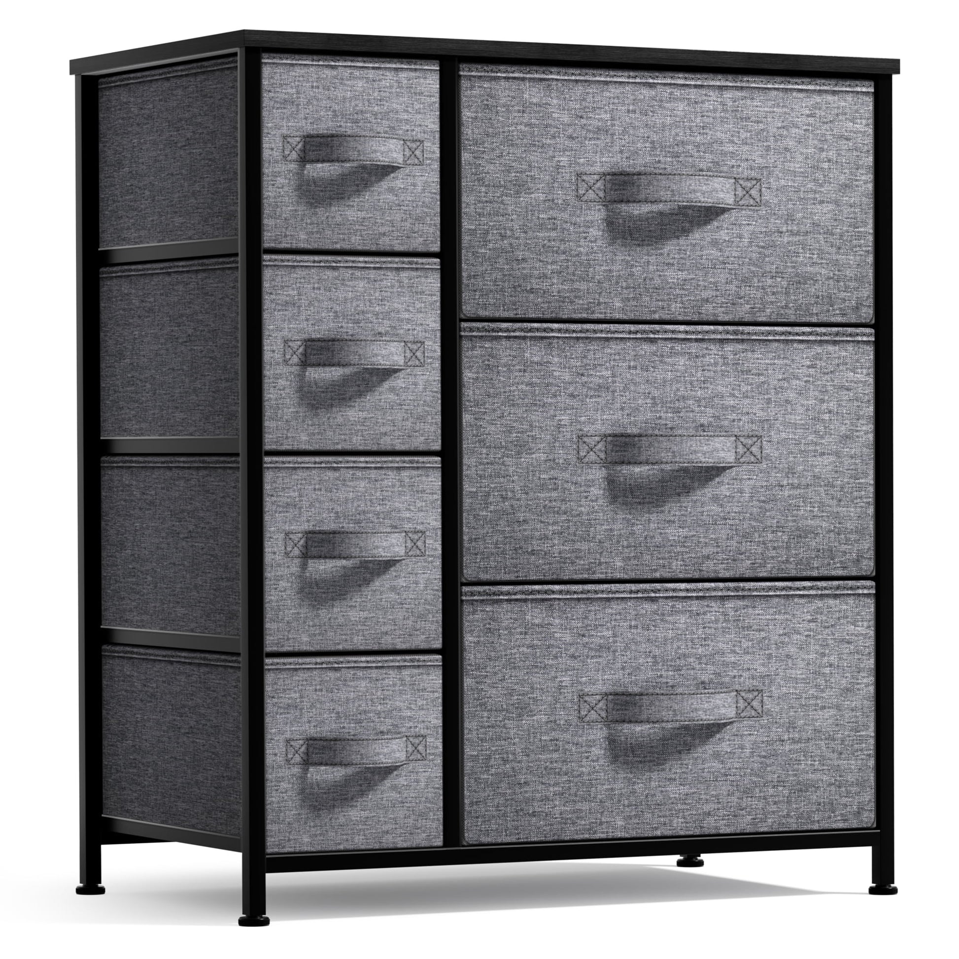 Sorbus 7 Drawer Dresser Storage Chest for Kids Bedroom with Fabric Bins Tie-Dye Pink