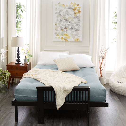 Sorra Home - 5 inch Reversible Tufted Futon Mattress, Queen Size