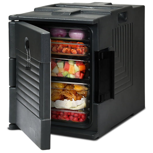 Spaco End Loading Insulated Food Pan Carrier Hot and Cold, Buffet Servers and Warmers Set with Glass Window for Wedding, Parties, Banquet, Full Size