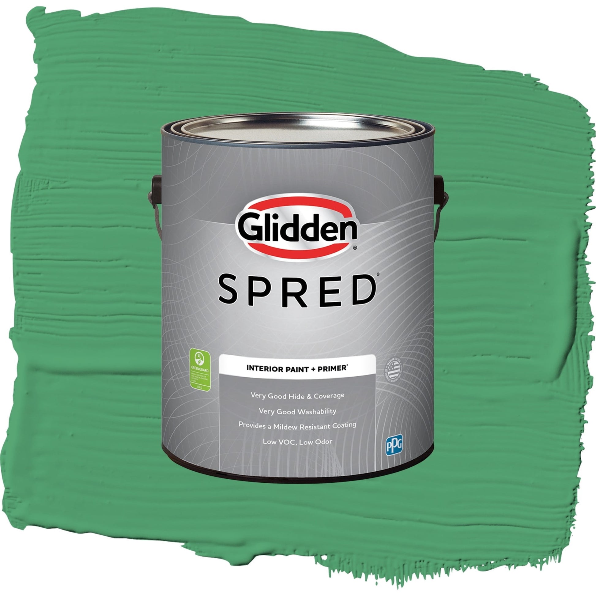 Spred Basil Pesto Interior Paint + Primer Semi Gloss , 1 Gallon