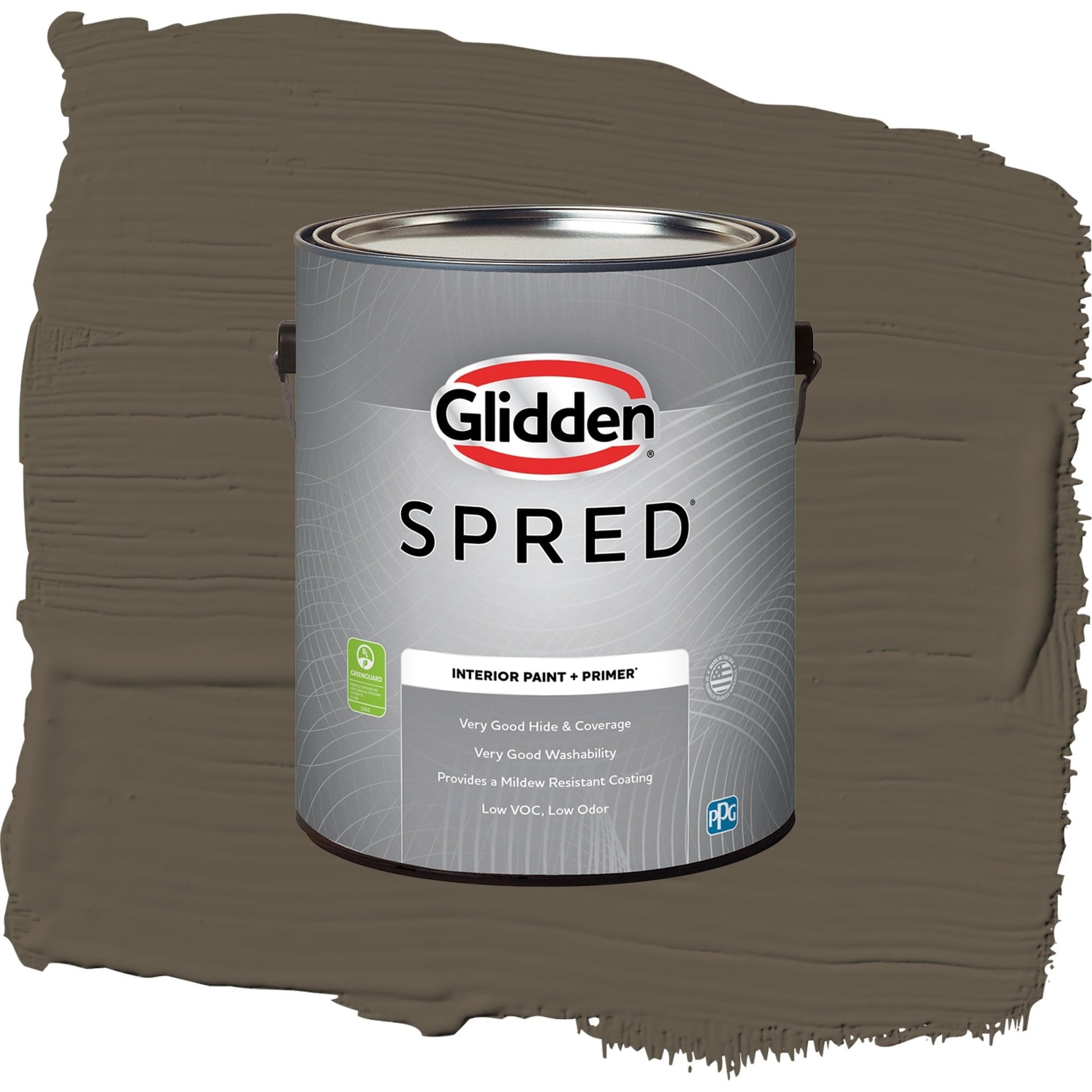 Spred Chocolate Lab Interior Paint + Primer Flat , 1 Gallon